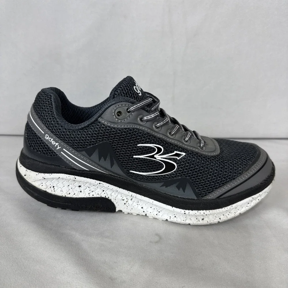 GDEFY Men's Gravity Defyer Shoes Size 8 Black White TB9024MGS-W‎ Athletic *Read